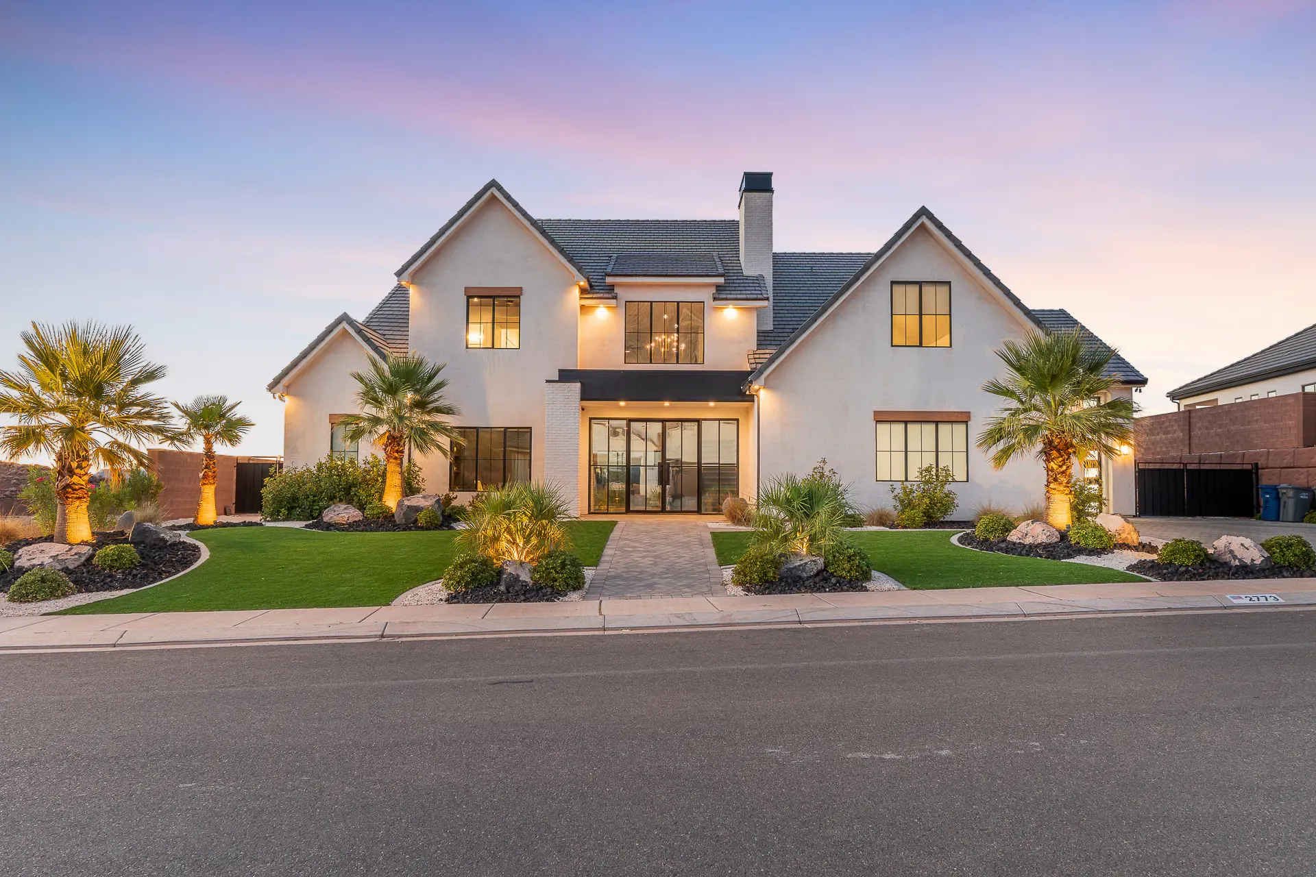Twilight real estate listing photo, Utah